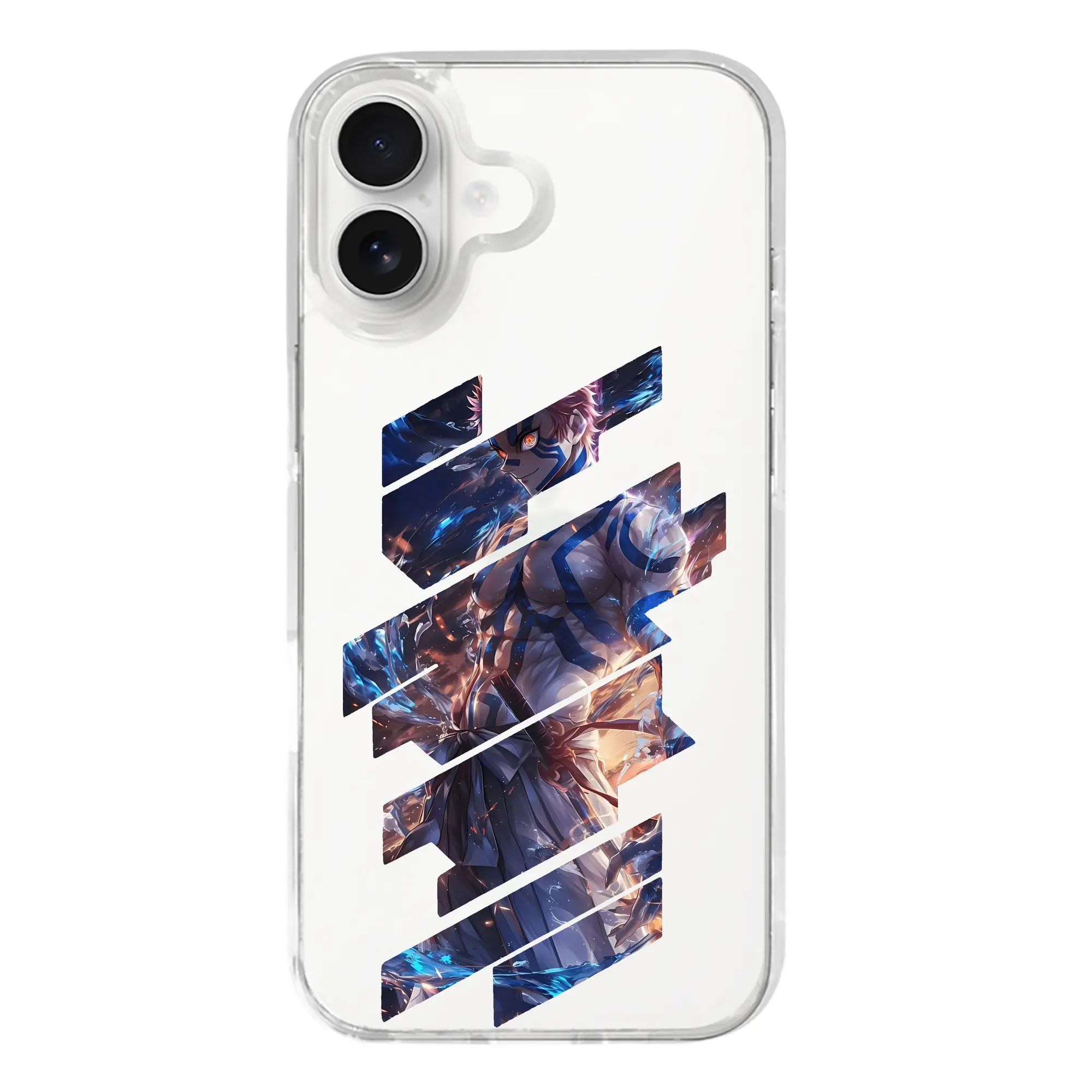 鬼滅の刃 グッズ,猗窩座 - iPhone 17シリーズ 透明スマホケース – 薄型・耐衝撃・精密フィット保護カバー